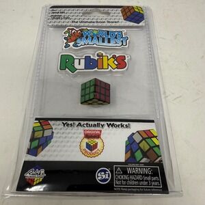 Worlds Smallest Rubiks Cube Tiny 3x3 Functional Puzzle Toy Super Impulse 503